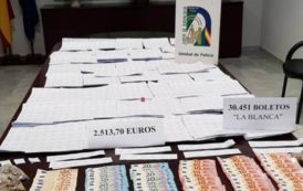La Policía interviene más de 30.000 boletos de lotería ilegal en Cádiz