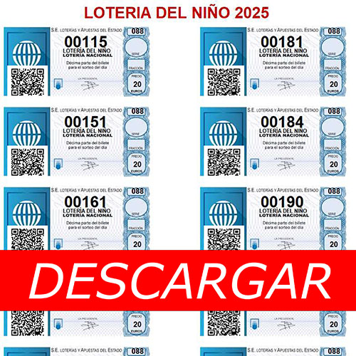 Descarga Listado Lotería Niño 2025